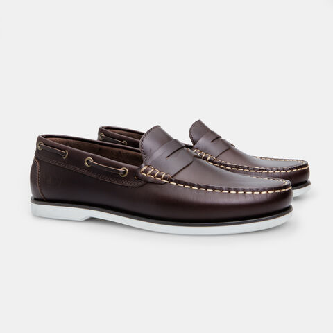 Mocasines de piel, Marrón Mocasines de piel, Marrón